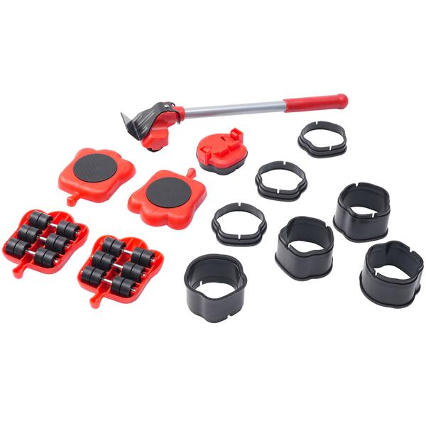 Robuster Möbel Transport Heber und Rollen Set für Umzug, Heimwerken oder Renovierung - Schwerlast-Transportrollen für schwere Möbel