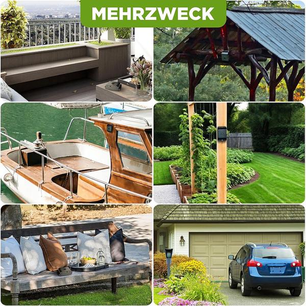 Mobiler Ultraschall Tauben- und Vogelvertreiber, 40m² - Effektive Abwehr, kabellos & wetterfest, für Garten, Balkon & Terrasse, tierfreundlich & sicher