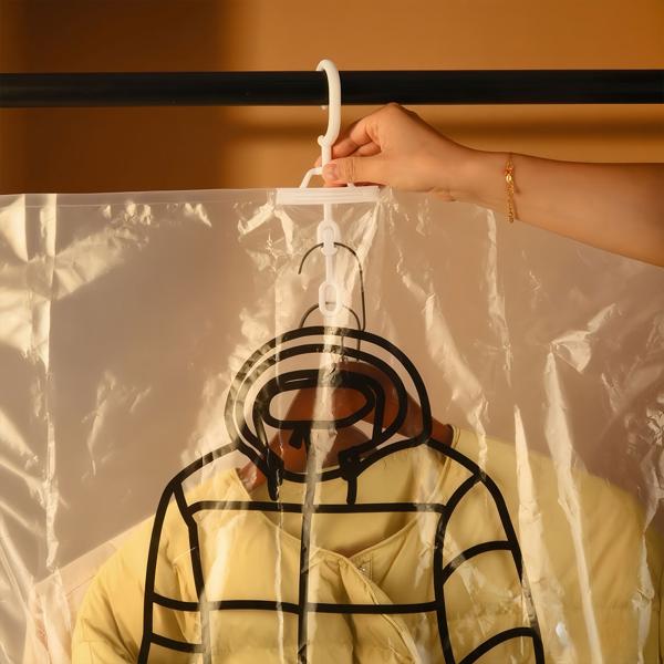 4er-Set Vakuum-Beutel mit Kleiderhaken, 67 x 90 cm: Ein effiziente Kleiderhülle für Bettwäsche & Kleidung - Schützen Sie Ihre Textilien