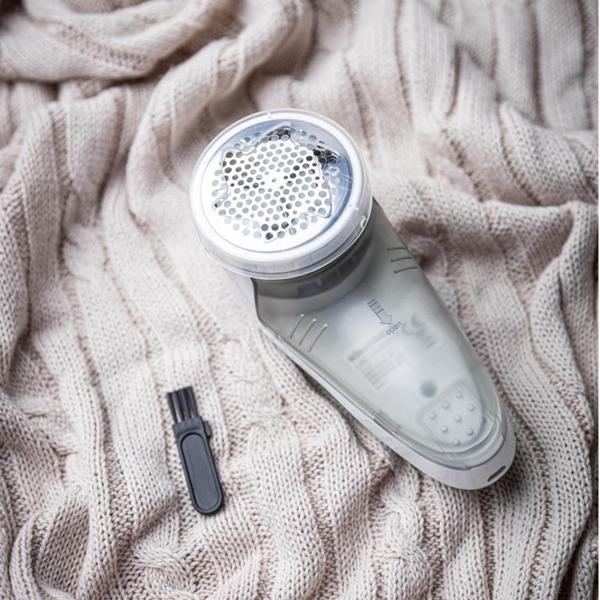 Akku-Fusselentferner mit Auffangbehälter: Effizient, kabellos & schonend, für Kleidung, Möbel & Textilien, wiederaufladbar, leicht zu reinigen