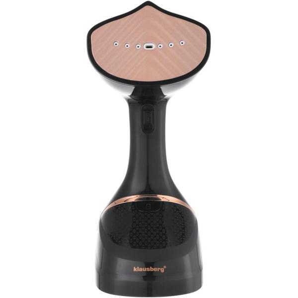 Tragbarer 1500 Watt Dampfglätter, schwarz-roségold: 400 ml Tank, für schnelles Glätten und ein perfekt faltenfreies Aussehen