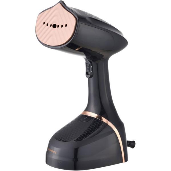 Tragbarer 1500 Watt Dampfglätter, schwarz-roségold: 400 ml Tank, für schnelles Glätten und ein perfekt faltenfreies Aussehen