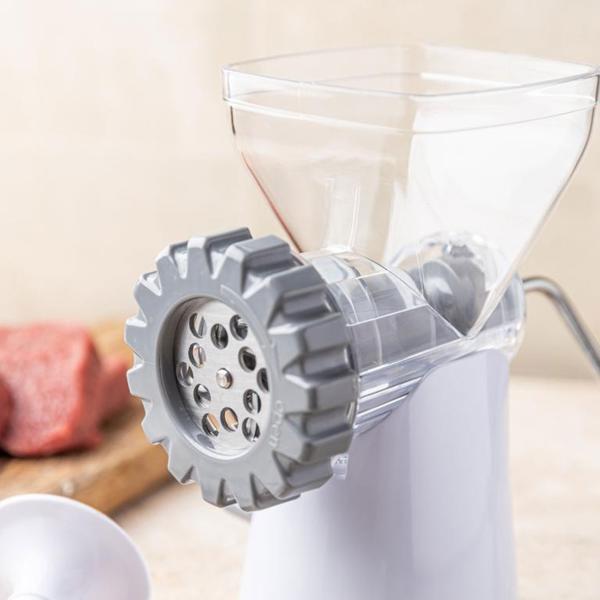 Manueller Fleischwolf mit Wurstfüller: Für Hackfleisch, Wurst & mehr, handbetrieben, langlebig & praktisch