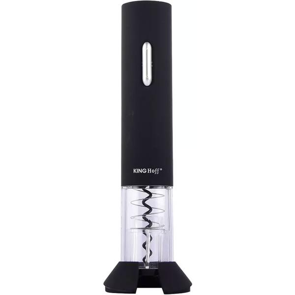 Elektrischer Weinflaschenöffner, schwarz, inkl. Folienmesser, Mühelos Weinflaschen öffnen, stilvolles Design