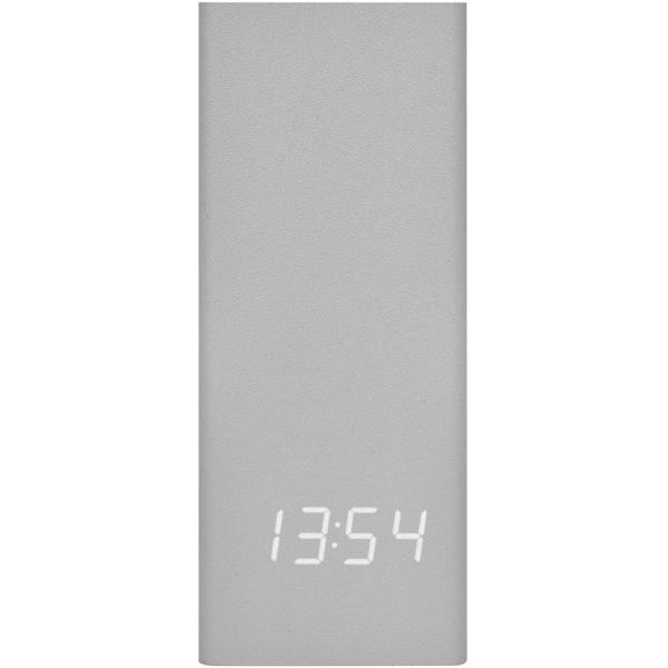 Multifunktionaler Digitalwecker, grau-gelb: Mit Stiftehalter & Temperaturanzeige, für Büro, Schlafzimmer & Schreibtisch