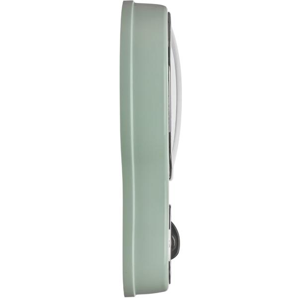 Vintage Küchenuhr, H 30 cm, mint-grün, batteriebetrieben, mit Küchentimer, leises & präzises Quarzwerk, für Küche & Esszimmer