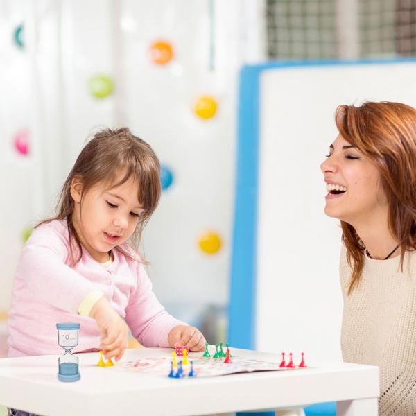 Buntes Sanduhren-Set: 6 Laufzeiten (1-30 Min.) für spielerisches Zeitmanagement, ideal für Kinder, Küche & Spiele