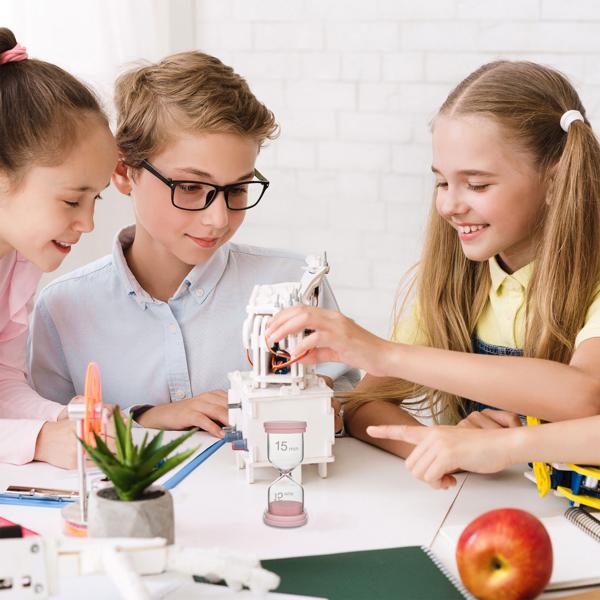 Buntes Sanduhren-Set: 6 Laufzeiten (1-30 Min.) für spielerisches Zeitmanagement, ideal für Kinder, Küche & Spiele