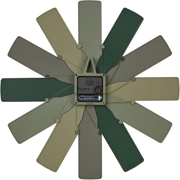 Design-Wanduhr CLOCK IN THE BOX, Masse: Ø 40 cm, grün: Moderne Wanddekoration & Blickfang, leise & hochwertig, für Wohnzimmer & Küche