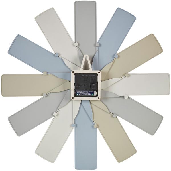 Design-Wanduhr CLOCK IN THE BOX, Masse: Ø 40 cm, bunt: Moderne Wanddekoration & Blickfang, leise & hochwertig, für Wohnzimmer & Küche