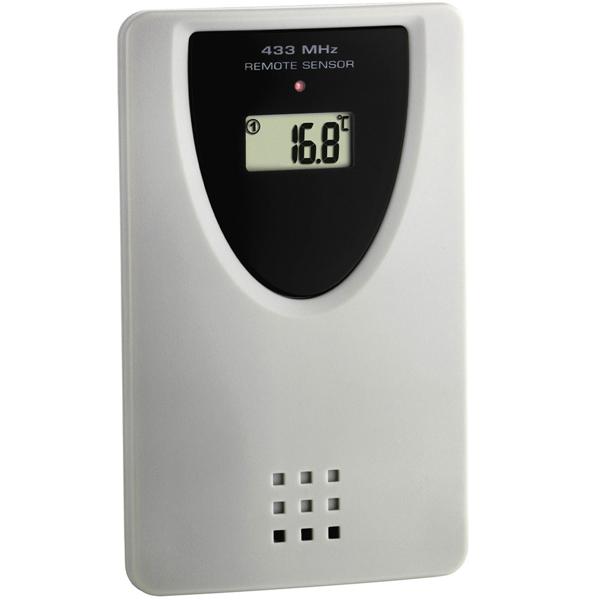 Moderne XL-Digitaluhr mit Aussen-/Innentemperatur & grossem Display, präzise, modern & gut ablesbar, für Haus, Büro und Küche