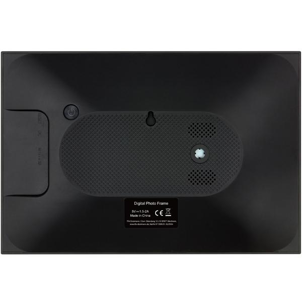 Digitaler Bilderrahmen in edlem schwarzen Rahmen mit App-Steuerung & weltweitem Bild-Upload, 10,1‘‘, für lebendige Erinnerungen
