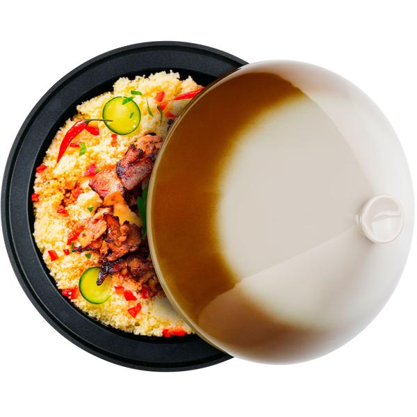 Traditionelle Tagine (Tajine) mit Deckel aus Keramik, 2,5 l, Ø 30 cm: Für schonendes Schmoren & aromatische Gerichte, marokkanische Küche