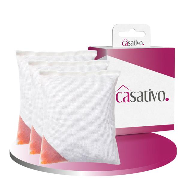 3er-Set Wiederverwendbares Auto-Luftentfeuchter-Kissen, 500 g Granulat für 100ml Wasser, gegen beschlagene Scheiben & Feuchtigkeit im Auto