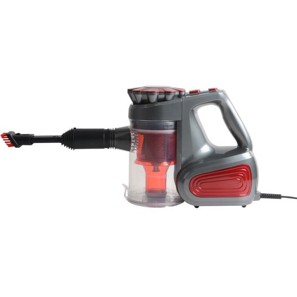 2-in1 Zyklon Staubsauger, 600W, bordeaux: Hand- & Bodenstaubsauger, leistungsstark, beutellos & leicht