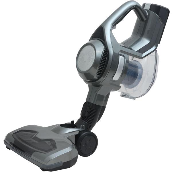 2-in1 Zyklon Akku-Staubsauger, starke 120W, anthrazit - Kabelloser Hand- & Bodenstaubsauger, leistungsstark, beutellos & leicht