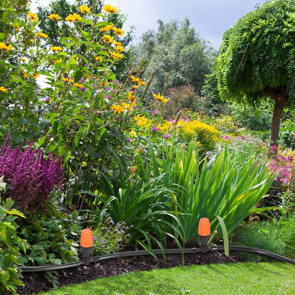 2er-Set 136-tlg Sprinkler Bewässerungs-Set 2x 40m: Zuschneidbar, effizient & wassersparend – Automatische Pflanzenbewasserung fur Garten & Beet