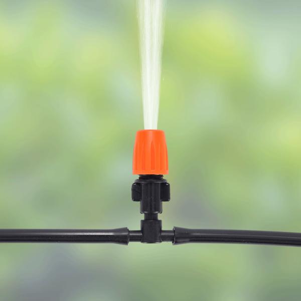 2er-Set 136-tlg Sprinkler Bewässerungs-Set 2x 40m: Zuschneidbar, effizient & wassersparend – Automatische Pflanzenbewasserung fur Garten & Beet
