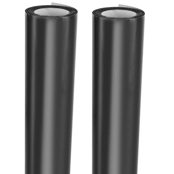 2er-Set Sichtschutzfolie grau-matt, 60 x 200 cm - selbstklebende Fensterfolie mit UV-Schutz - hitzereduzierend & ideal für Fenster, Büro & Wohnräume