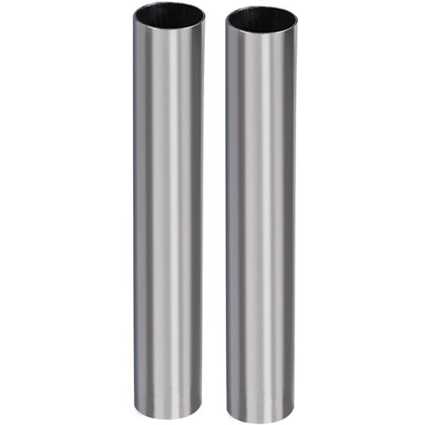 2er-Set Sichtschutzfolie silber-matt, 60 x 200 cm - selbstklebende Spiegelfolie mit UV-Schutz - hitzereduzierend & ideal für Fenster, Büro & Wohnräume