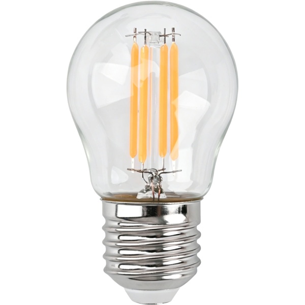 6er-Set LED Filament Lampe G45 E27 4W 400lm Warmweiss 2500K Vintage Glühbirne Retro Glühlampe Dimmbar Warmes Licht Kugelform Edison Tropfenlampe
