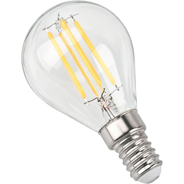 9er-Set LED Filament Lampe G45 E14 4W 400lm Warmweiss 2500K Vintage Glühbirne Retro Glühlampe Dimmbar Warmes Licht Kugelform Edison Tropfenlampe