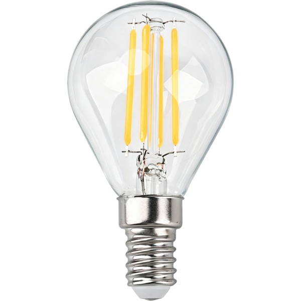 9er-Set LED Filament Lampe G45 E14 4W 400lm Warmweiss 2500K Vintage Glühbirne Retro Glühlampe Dimmbar Warmes Licht Kugelform Edison Tropfenlampe