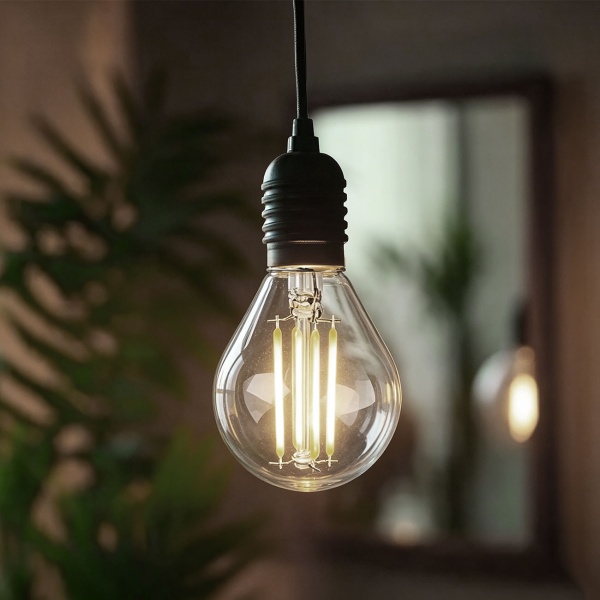 9er-Set LED Filament Lampe G45 E14 4W 400lm Warmweiss 2500K Vintage Glühbirne Retro Glühlampe Dimmbar Warmes Licht Kugelform Edison Tropfenlampe