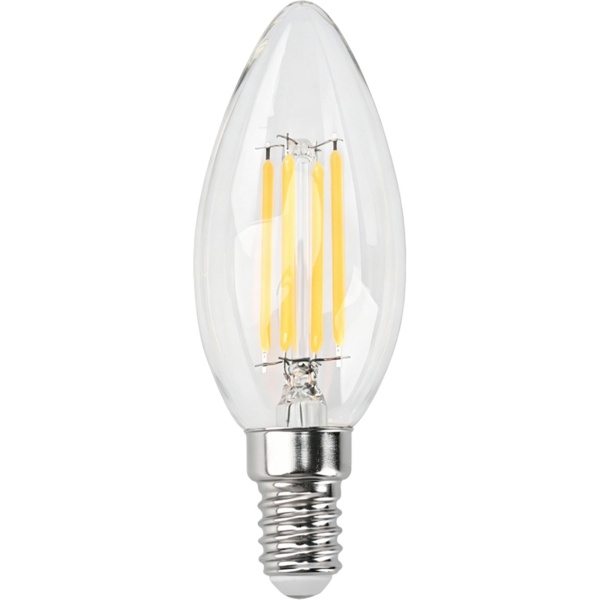 LED Filament Kerzenlampe C35 E14 4W 400lm Warmweiss 2500K Vintage Glühbirne Retro Glühlampe Warmes Licht Windlicht Kerzenform