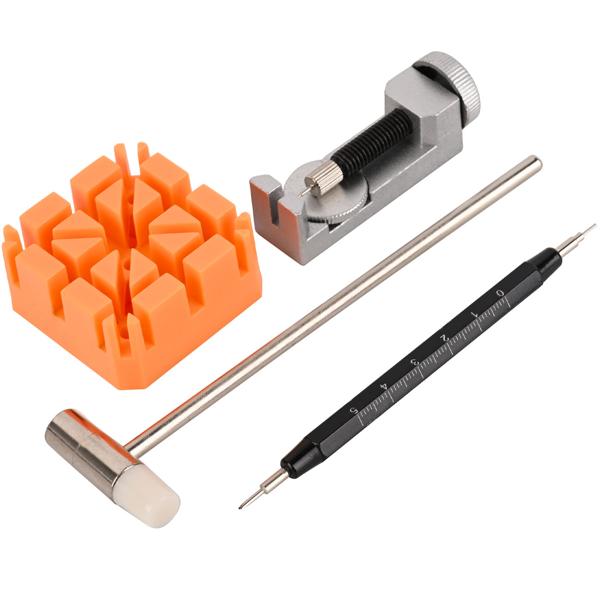 Profi Uhrenarmband-Reparaturset 26-tlg. – Armbandkürzer & Werkzeug Set für den Bandwechsel – Uhrenwerkzeug für zu Hause