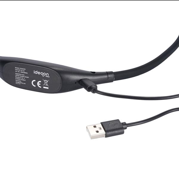 LED-Leseleuchte zum Umhängen – Dimmbare Akku-Leselampe mit 3 Farbtemperaturen, flexiblen Schwanenhälsen & 6 Stunden Leuchtdauer