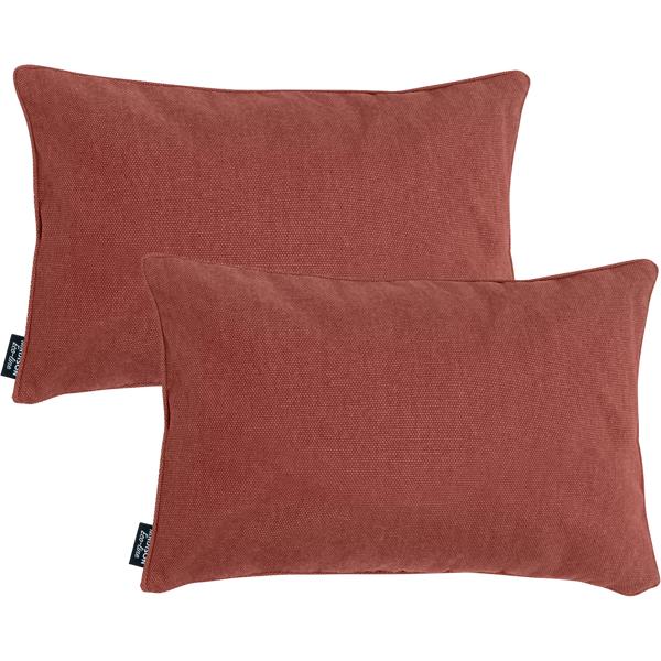 2er-Set Deko-Kissen für Outdoor – Wasserabweisend, schmutzabweisend & UV-Schutz – 50x30x10 cm, aus Madison Ökostoffen mit recycelter Baumwolle