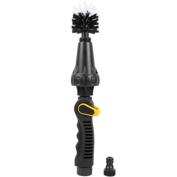Rotierende Waschbürste für Gartenschlauch: Mühelose Reinigung von Auto, Fahrrad & Terrasse, effektiv gegen Schmutz, einfach anzuschliessen