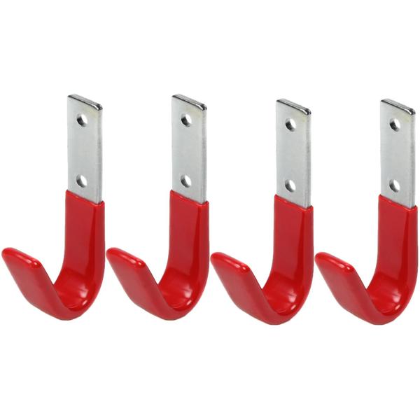 Universalhaken mit Gummierung, 8-tlg, je 35 kg, 8x3,5 cm : schonende & sichere Aufbewahrung, rutschfest für Werkzeug, Garten- & Haushaltsgeräte