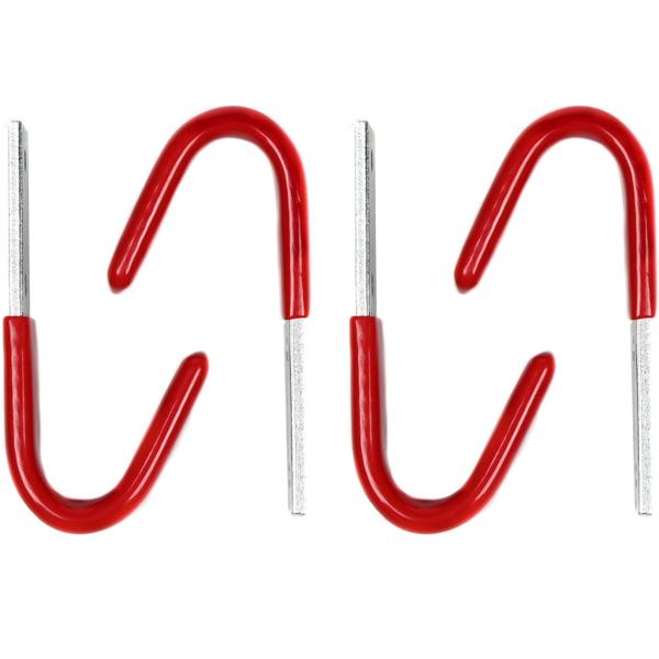 Universalhaken mit Gummierung, 8-tlg, je 35 kg, 8x3,5 cm : schonende & sichere Aufbewahrung, rutschfest für Werkzeug, Garten- & Haushaltsgeräte