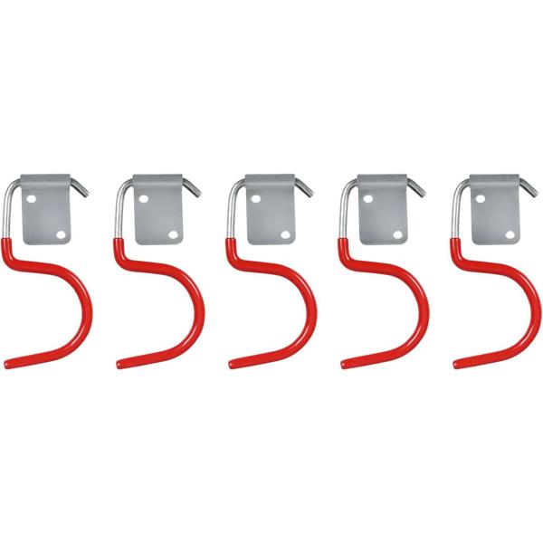 Stabile Gartengerätehalter mit Gummierung, 10-tlg, 8,5 x 4,2 cm : schonende & sichere Aufbewahrung, rutschfest für Werkzeug, Garten- & Haushaltsgeräte