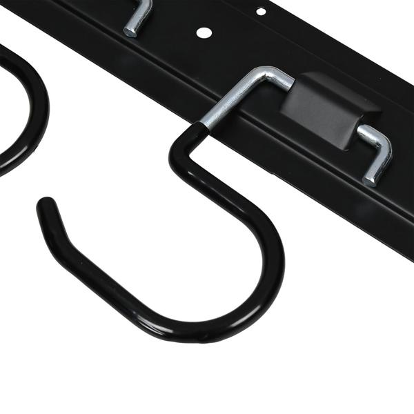 Robuste Garten-Gerätehalterleiste mit 5 Haltern: Ordnung & schneller Zugriff, platzsparend & einfach montiert, für Gartenwerkzeug & Geräte