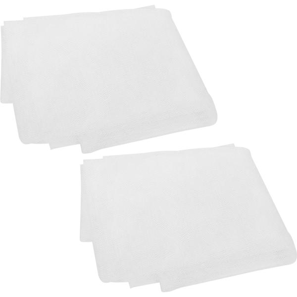2er-Set Fliegennetz für Fenster bis 130 x 150 cm, weiss, Fliegengitter individuell zuschneidbar, inkl. Klettband - Mückenschutz ohne Bohren