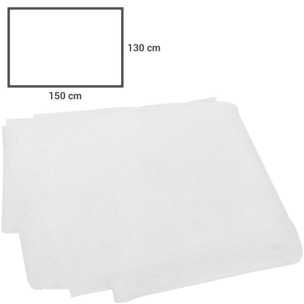 2er-Set Fliegennetz für Fenster bis 130 x 150 cm, weiss, Fliegengitter individuell zuschneidbar, inkl. Klettband - Mückenschutz ohne Bohren