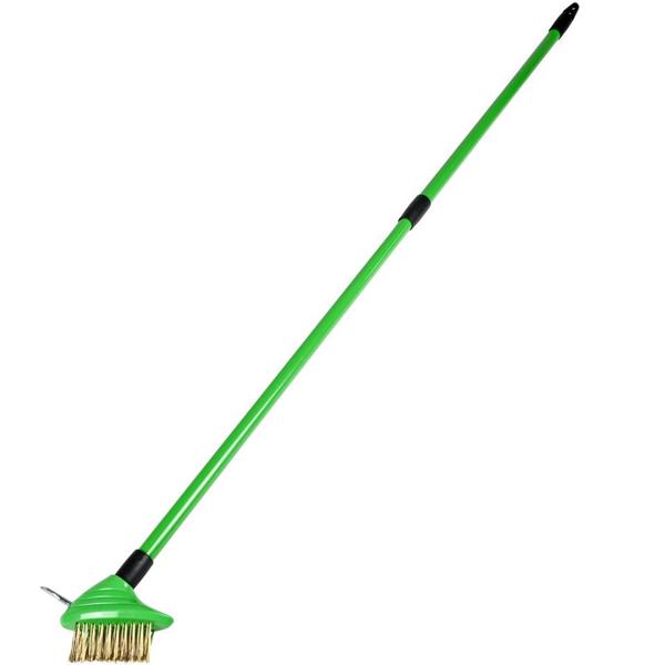 Vielseitiges Unkrautbürsten-Set mit Teleskopstiel, Fugenbürste und Unkrautbürste: für mühelose Unkrautentfernung, robust & langlebig