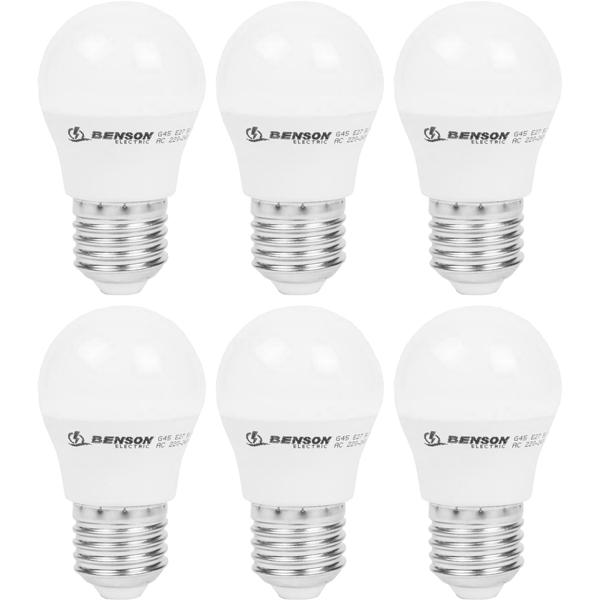 6er-Set LED-Glühbirne, A60, E27, 760 lm, 9 W, 2500 K, warmweiss