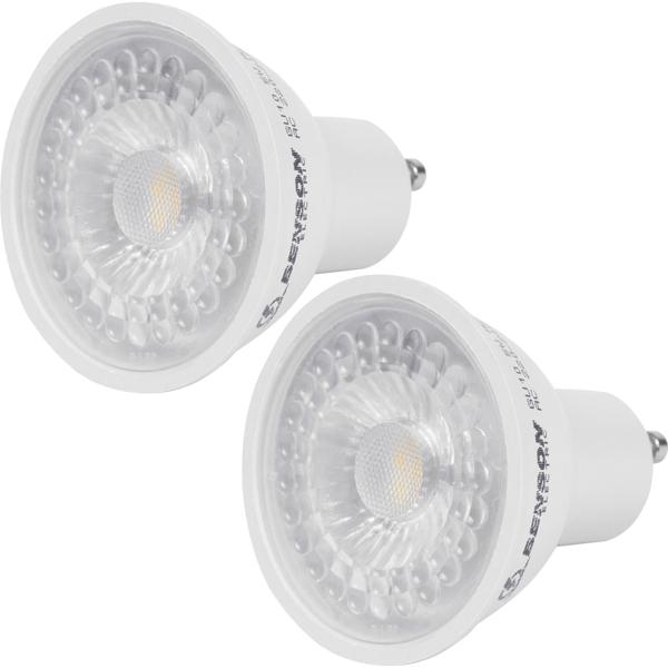 2er-Set LED-Reflektorlampe GU10 - Dimmbar, energieeffizient, warmweisses Licht für gemütliche Atmosphäre - 400lm, 5W, 3000K, 20.000h Lebensdauer