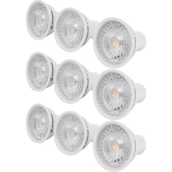 9er-Set LED-Reflektorlampe GU10 - 400 Lumen 5W 3000K warmweiss - Dimmbar - 20.000h Lebensdauer - für gemütliche Atmosphäre in jedem Raum