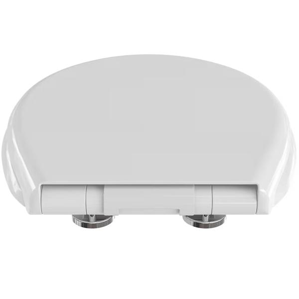 Robuster 2-in-1 WC-Deckel mit Kindereinsatz & Absenkautomatik Soft Close, 44,5 x 37,2 cm, weiss, Quick-Release-Funktion für eine einfache Reinigung
