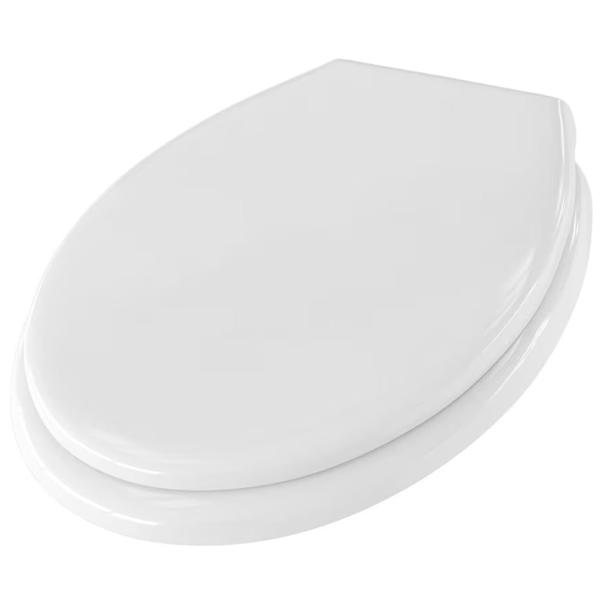 Robuster 2-in-1 WC-Deckel mit Kindereinsatz & Absenkautomatik Soft Close, 44,5 x 37,2 cm, weiss, Quick-Release-Funktion für eine einfache Reinigung