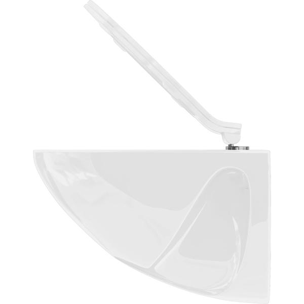 Extraflacher WC-Sitz mit Absenkautomatik Soft Close, weiss, Slim-Design mit Quick-Release-Funktion für eine einfache Reinigung