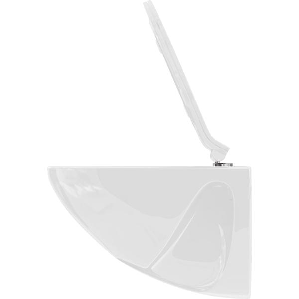 Extraflacher WC-Sitz mit Absenkautomatik Soft Close, weiss, Slim-Design mit Quick-Release-Funktion für eine einfache Reinigung