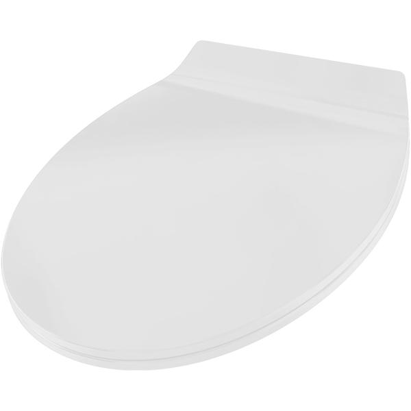 Extraflacher WC-Sitz mit Absenkautomatik Soft Close, weiss, Slim-Design mit Quick-Release-Funktion für eine einfache Reinigung