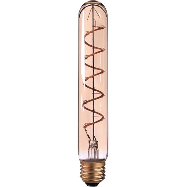 LED-Filament-Lampe Röhre T30 E27 - Dimmbar warmweiss 240lm für gemütliche Atmosphäre - 4W - Ø30x185mm - 25.000h Lebensdauer
