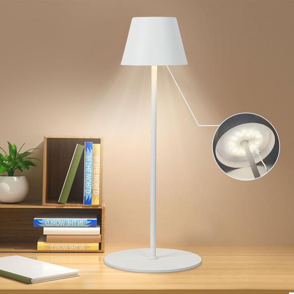 2er-Set Moderne höhenverstellbare LED-Stehlampe, dimmbar, weiss, 50 /90/130 cm - ein elegantes Stimmungslicht für Wohnzimmer, Schlafzimmer & Büro